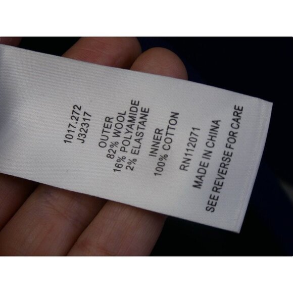 Jigsaw Pullover Sweater Jumper Size M Wool Blend Round Hem Blue‎ - Picture 6 of 10